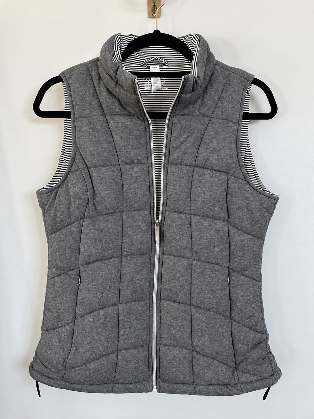 MNY Marc New York Performance Gray Quilted Puffer Vest Women’s M